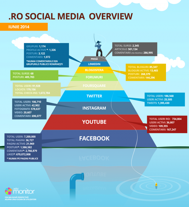 Overview social media iunie 2014